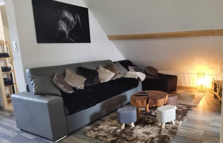 Gîte pour 9 personnes, avec Jacuzzi et Terrasse ainsi que Jardin et Vue dans Bourg-Bruche