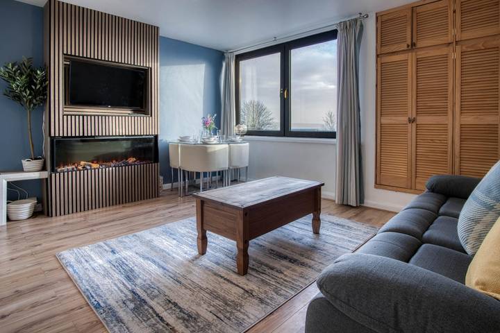 Apartment for 2 people, with ocean view, with pets in Saundersfoot