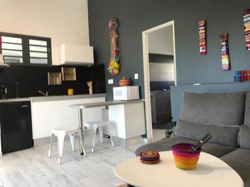Gîte pour 2 personnes, avec balcon à Manapy les Bains