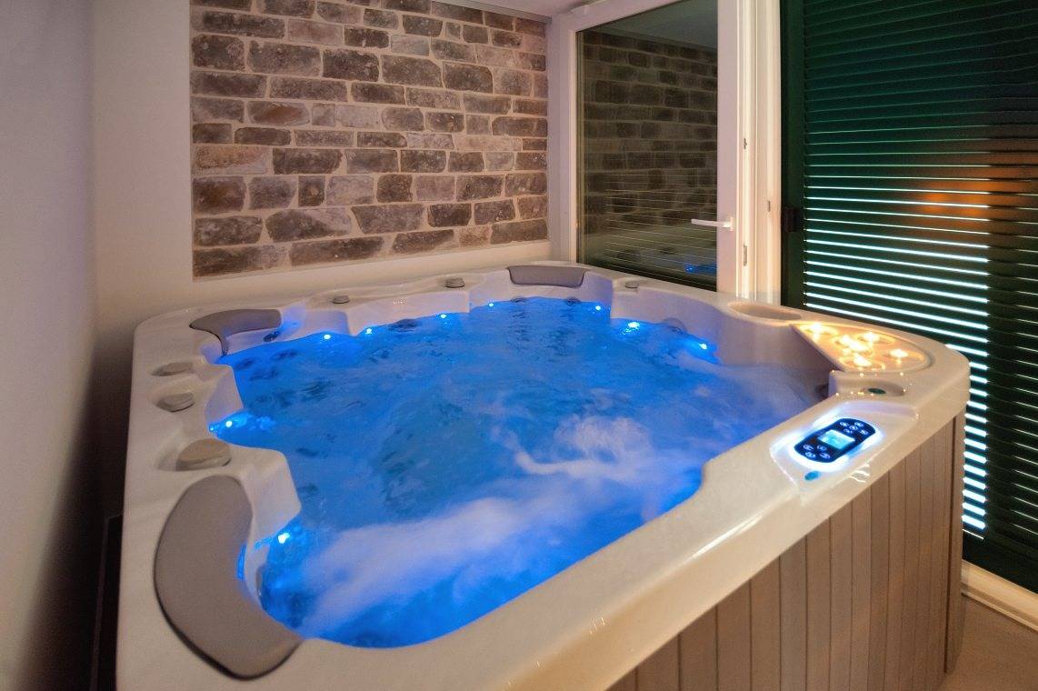 Luxury Villa Bol with private pool, Jacuzzi and sauna by the sea in center of Bol on Brac island in Bol, Brac