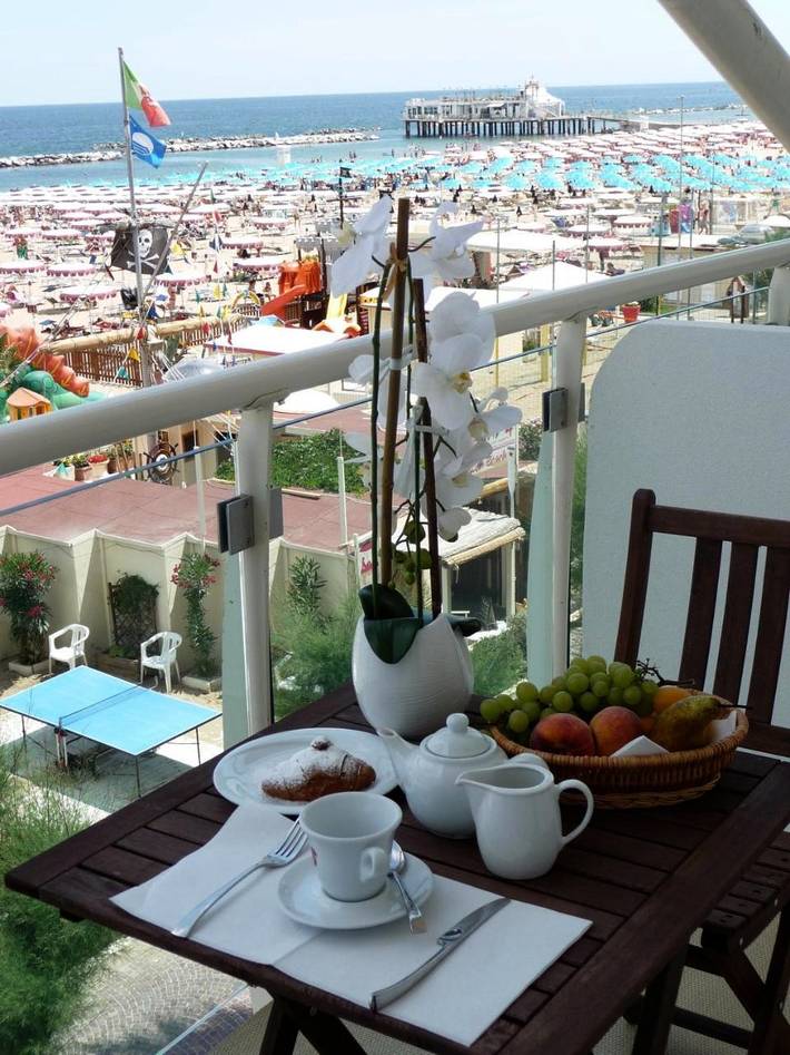 Hotel für 4 Personen, mit Balkon in Gabicce Mare