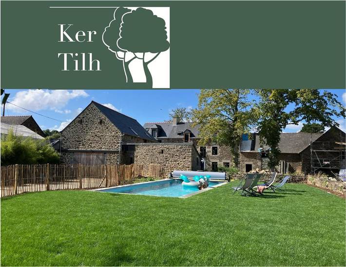 Maison de vacances pour 5 personnes, avec Terrasse ainsi que Jardin et Piscine à Pleudihen-sur-Rance