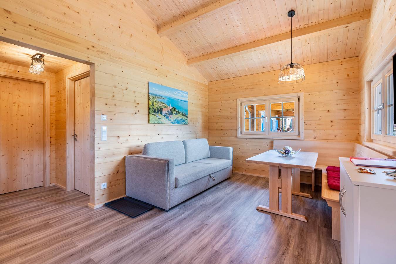 Chalet 'Abendrot' mit privater Terrasse und Wlan in Stockach, Landkreis Konstanz