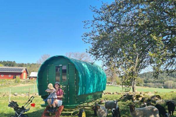 Camping für 2 Personen, mit Ausblick und Terrasse sowie Garten in Südschweden