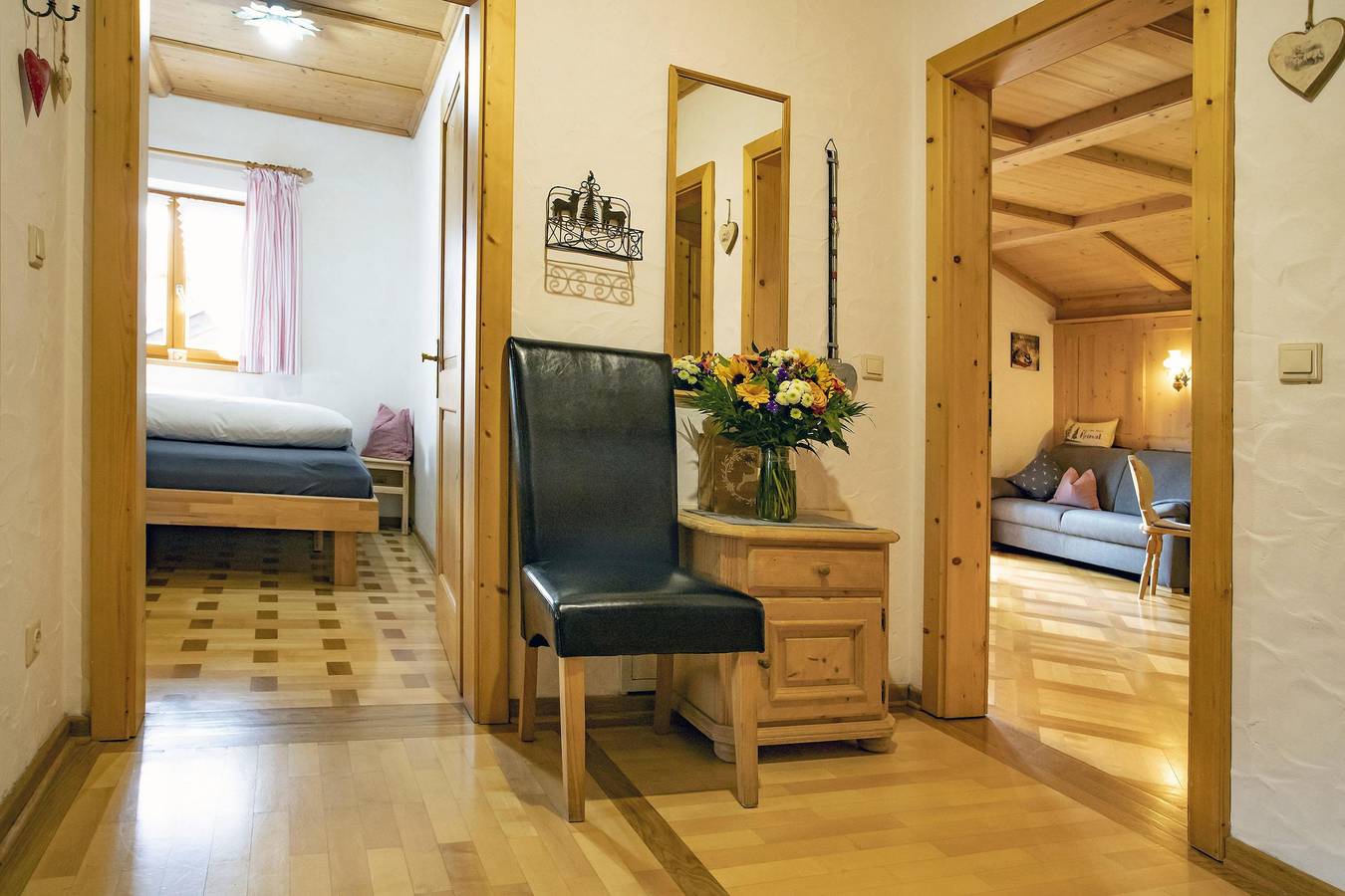 Ganze Ferienwohnung, Fewo "Sonnleiten", 2 Schlafräume, Dusche, Wc in Wallgau, Walchensee