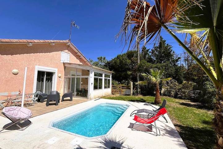 Maison de vacances pour 7 personnes, avec jacuzzi et jardin, animaux acceptés