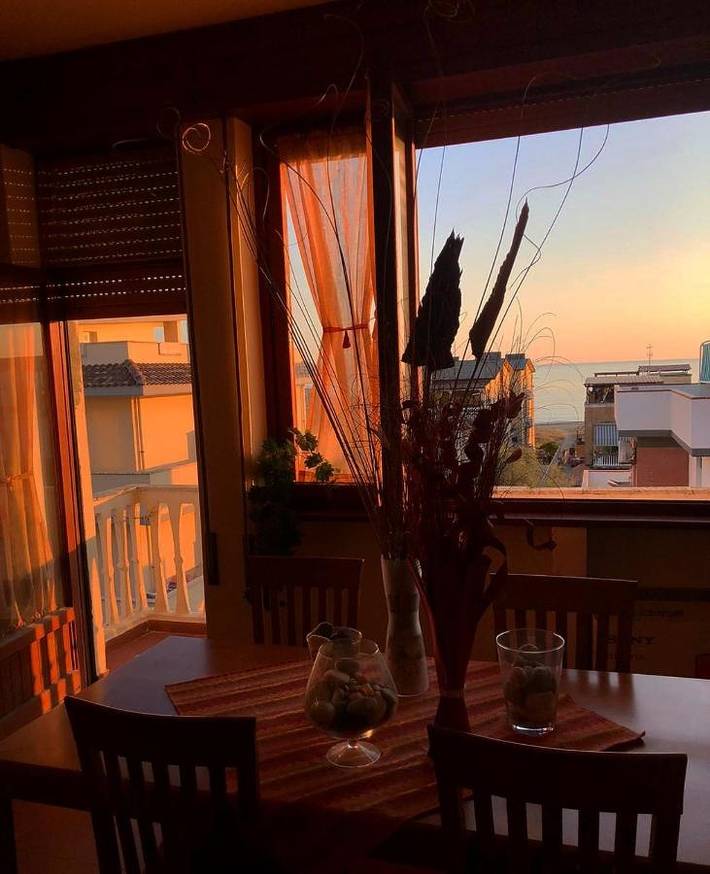 Ferienwohnung für 6 Personen, mit Balkon und Terrasse sowie Ausblick