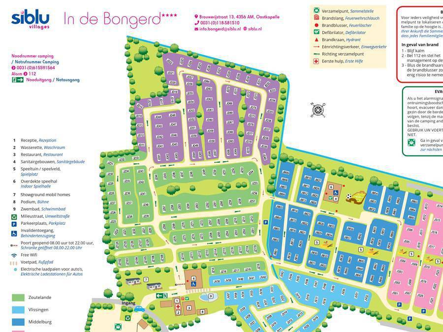 Siblu Camping In de Bongerd - Mobilheim 6 personen - Excellence 3 Schlafzimmer (6 Pers.) Terrasse in Oostkapelle, Walcheren