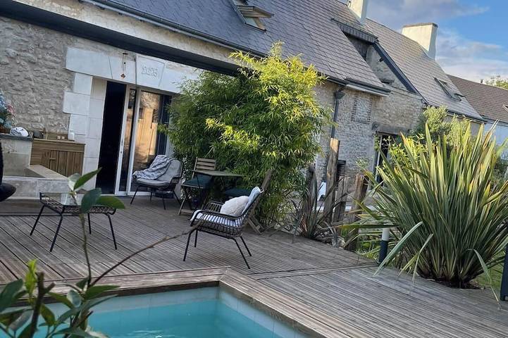 Maison de vacances pour 31 personnes, avec piscine et jacuzzi dans Eure-et-Loir