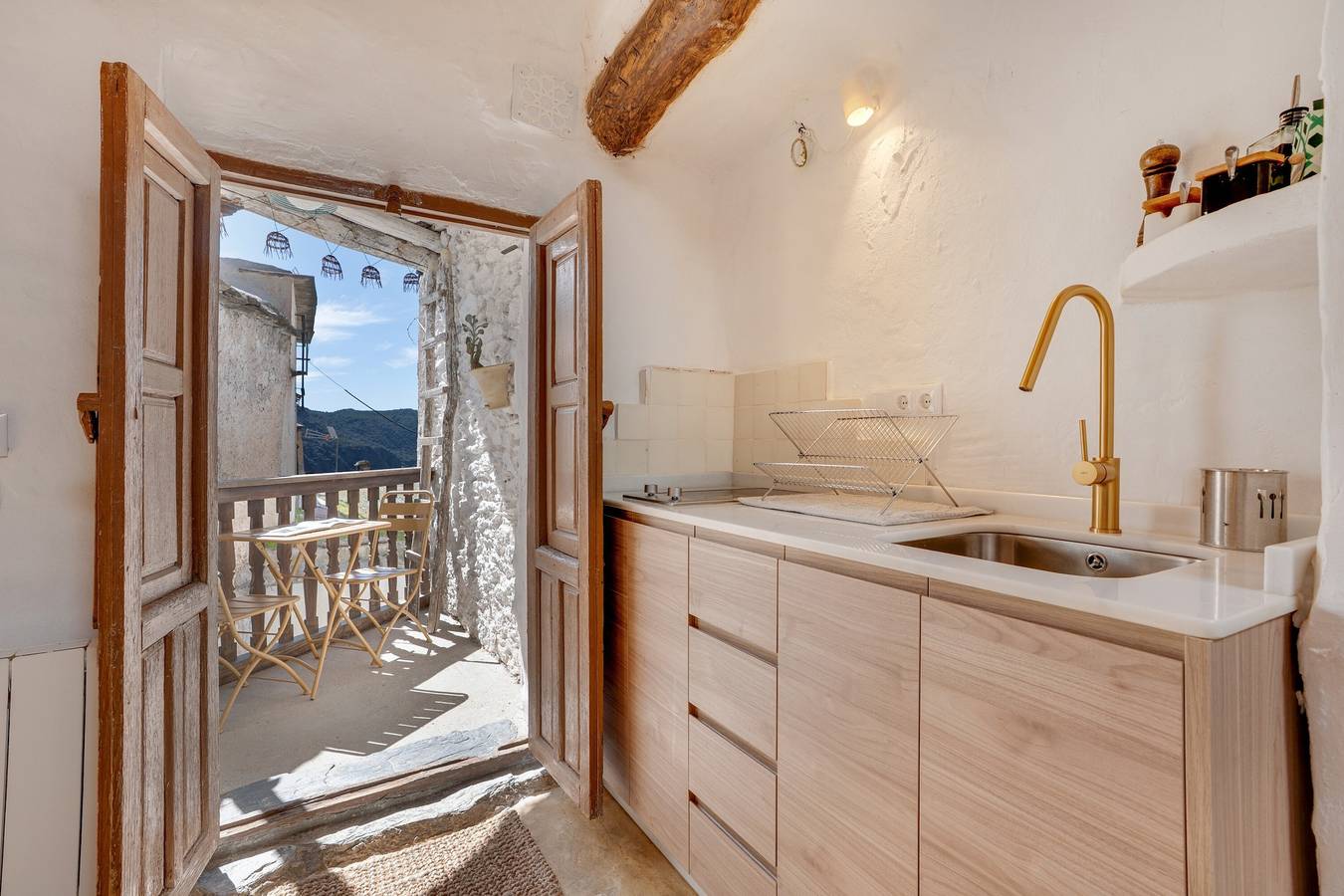 Casa rural 'Santuario Atalbéitaca Five Senses' con vistas a la montaña, terraza privada y Wi-Fi in Atalbeitar, La Taha