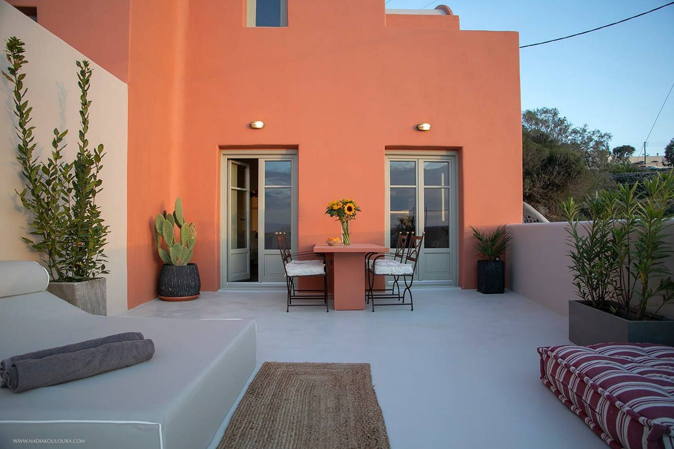 Villa für 4 Personen mit Terrasse in Finikia, Santorin