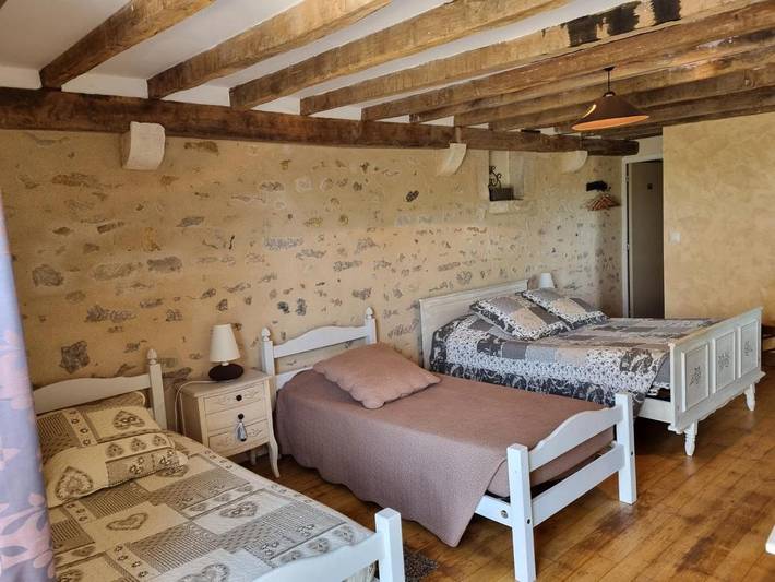 Chambre d’hôte pour 4 personnes, avec jardin