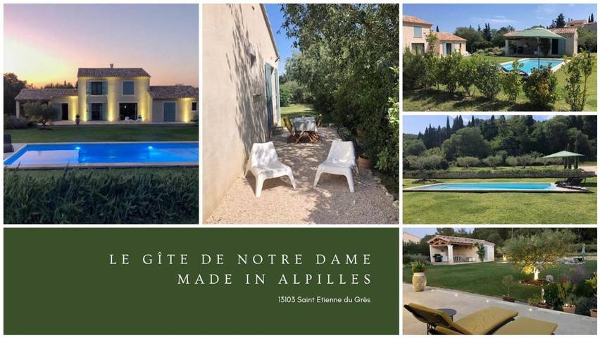 Gîte pour 2 personnes, avec jardin ainsi que vue et piscine à Saint-Étienne-du-Grès