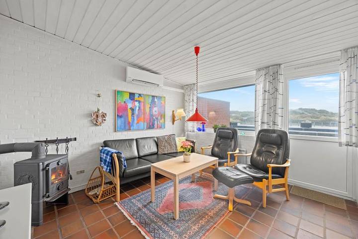 Ferienhaus für 4 Personen, mit Balkon/Terrasse und Terrasse sowie Sauna und Ausblick in Henne Strand - 4