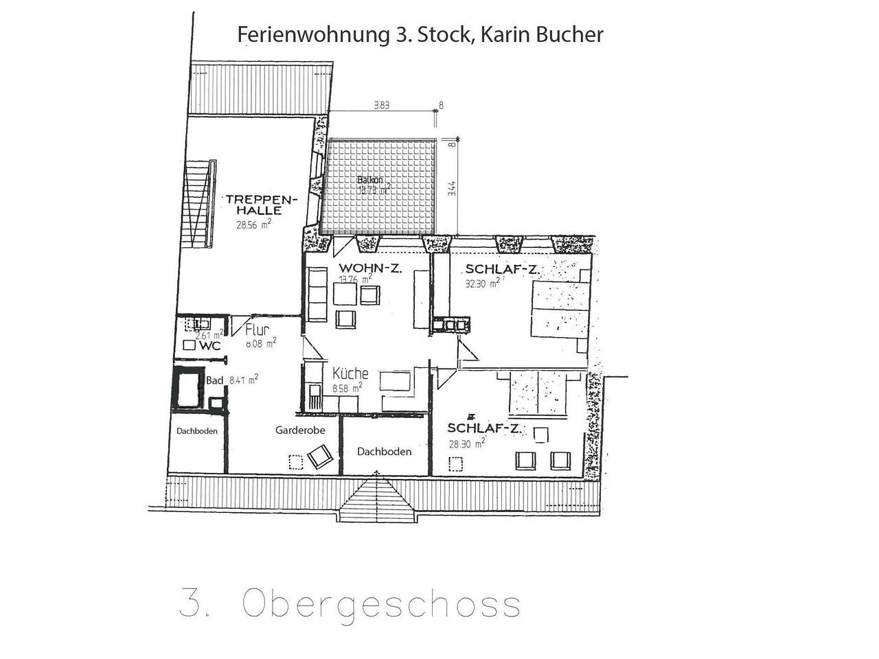 Ganze Ferienwohnung, Appartement/Fewo, Dusche, Wc, 2 Schlafräume in Isny, Isny im Allgäu