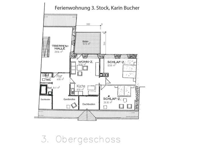 Ferienwohnung für 6 Personen, mit Balkon in Isny im Allgäu - 3