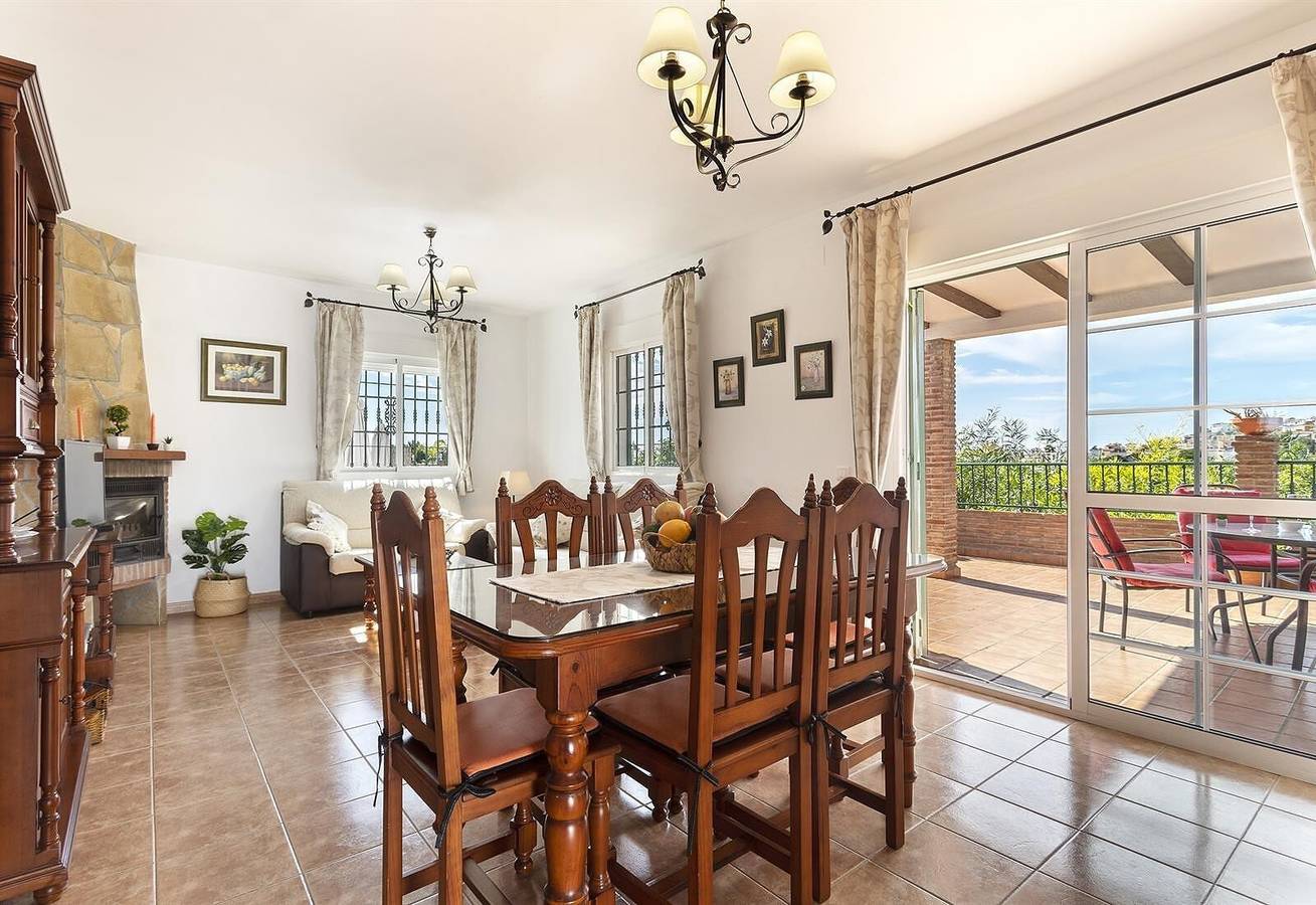 Villa "Manuel" with Mountain View, Sea View, Pool, Terrace & Garden in Nerja, Costa del Sol