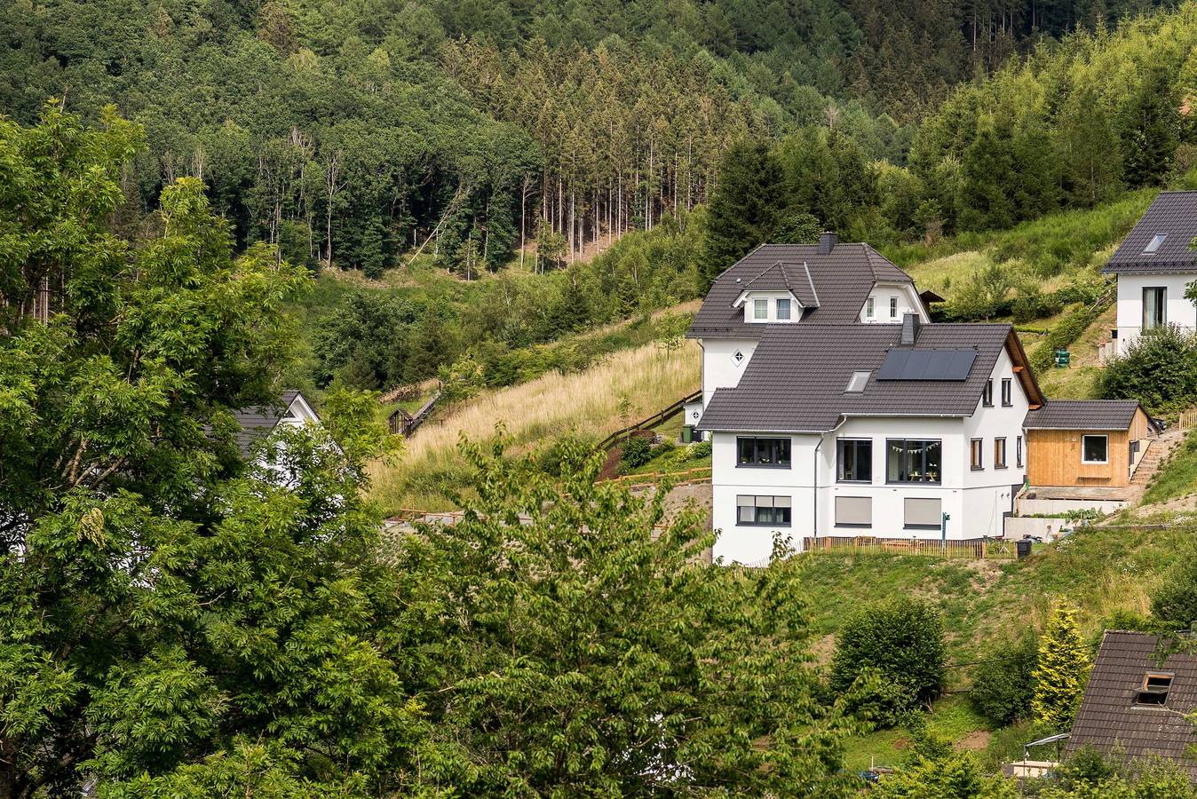 Ganze Wohnung, Ferienwohnung 'Sauerland' mit Bergblick, privater Terrasse und Wi-Fi in Lenne (Schmallenberg), Schmallenberg