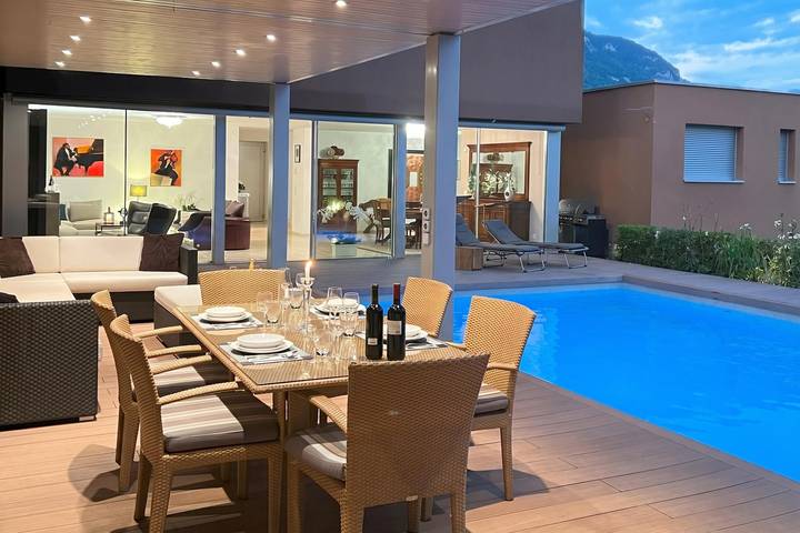 Villa für 6 Personen, mit Pool und Terrasse sowie Seeblick im Ticino - 2