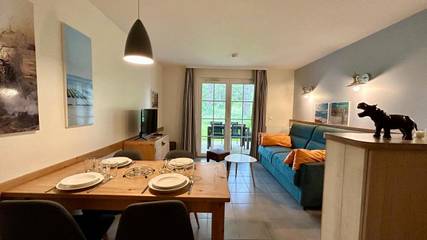 Gîte pour 4 personnes, avec terrasse et bassin pour enfant dans Aquaclub de Belle Dune