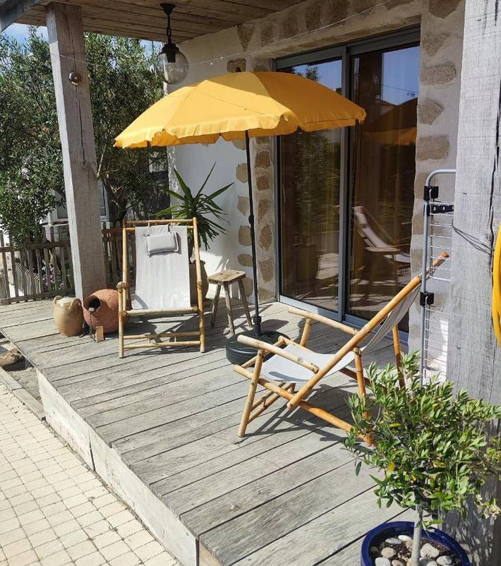 Chambre d’hôte pour 2 personnes, avec Terrasse et Jardin