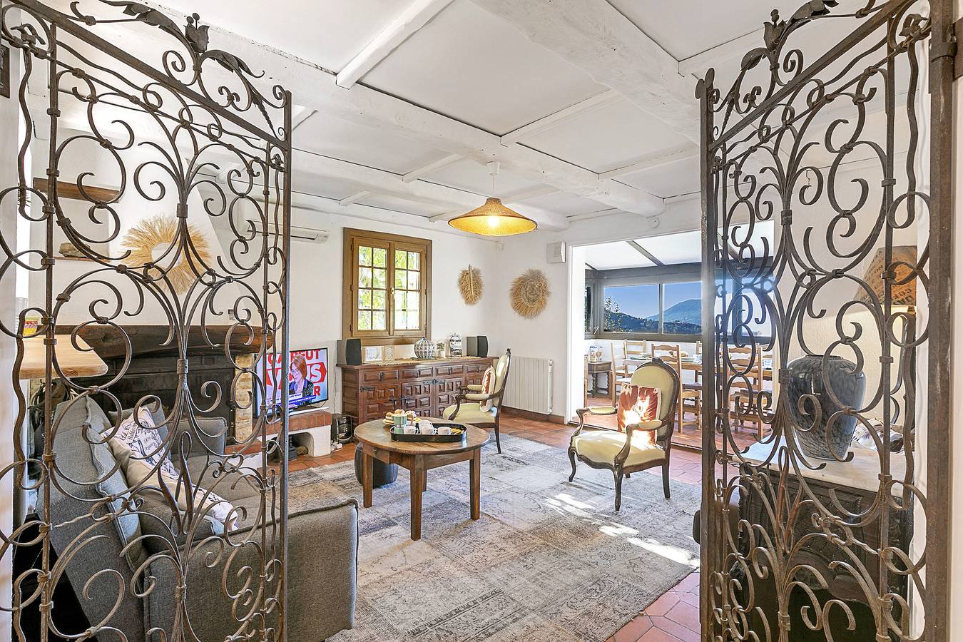 Villa Benni - Swimming pool mountain view in Levens, Nizza Region