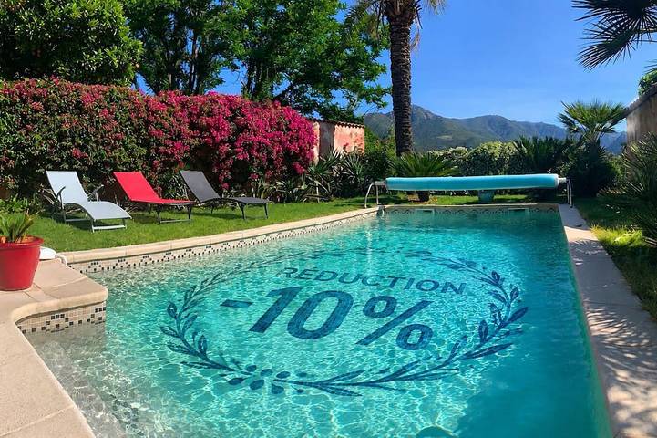 Location de vacances pour 6 personnes, avec balcon et jardin, animaux acceptés à Eccica-Suarella