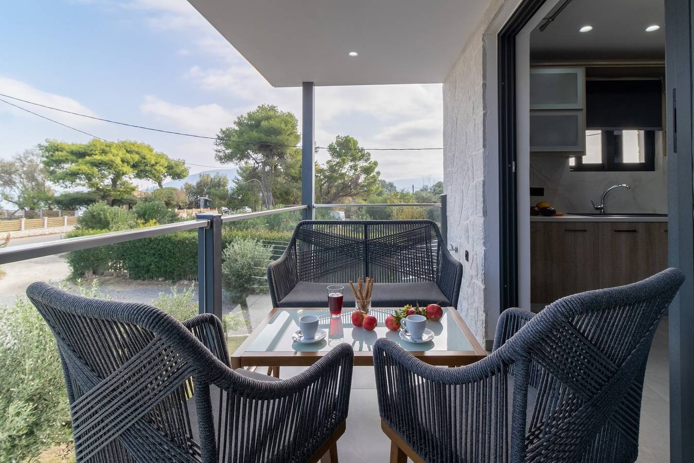 Villa mit Meerblick, Gemeinschaftsgarten und Wlan in Lefkada Stadt, Griechenland