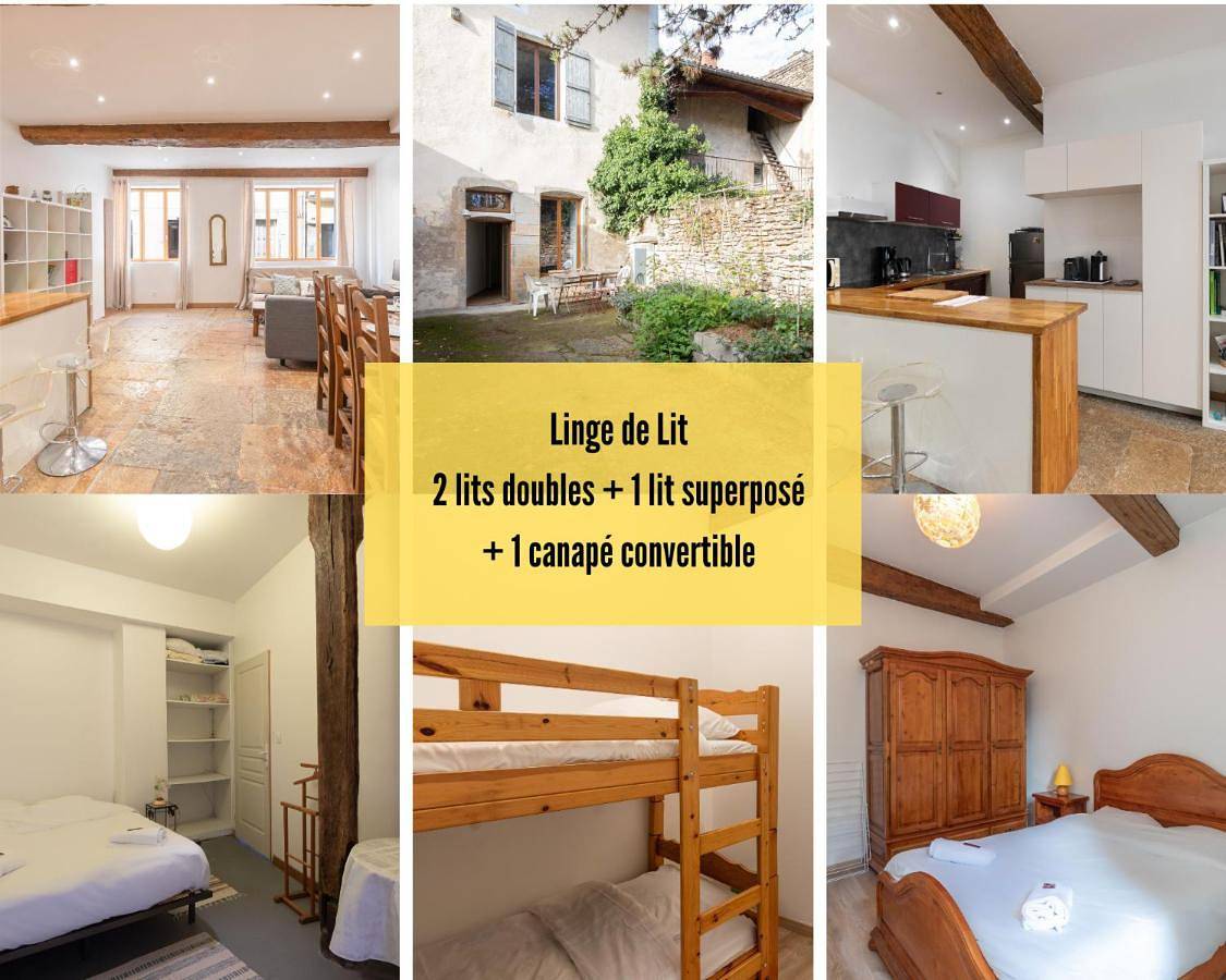 Appartement entier, Cabana & Le Grand Historique - Centre-Ville in Cluny, Région de Mâcon