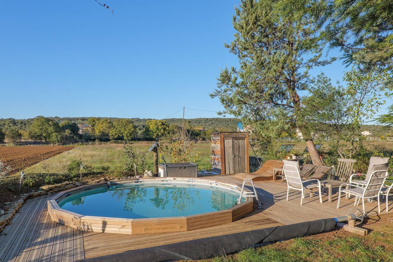  'Gîte Des Louveteaux' avec vue sur la montagne, piscine privée  in Banne, Parc national des Cévennes