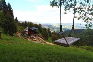 Cottage pour 2 personnes, avec terrasse ainsi que jardin et vue à Stosswihr