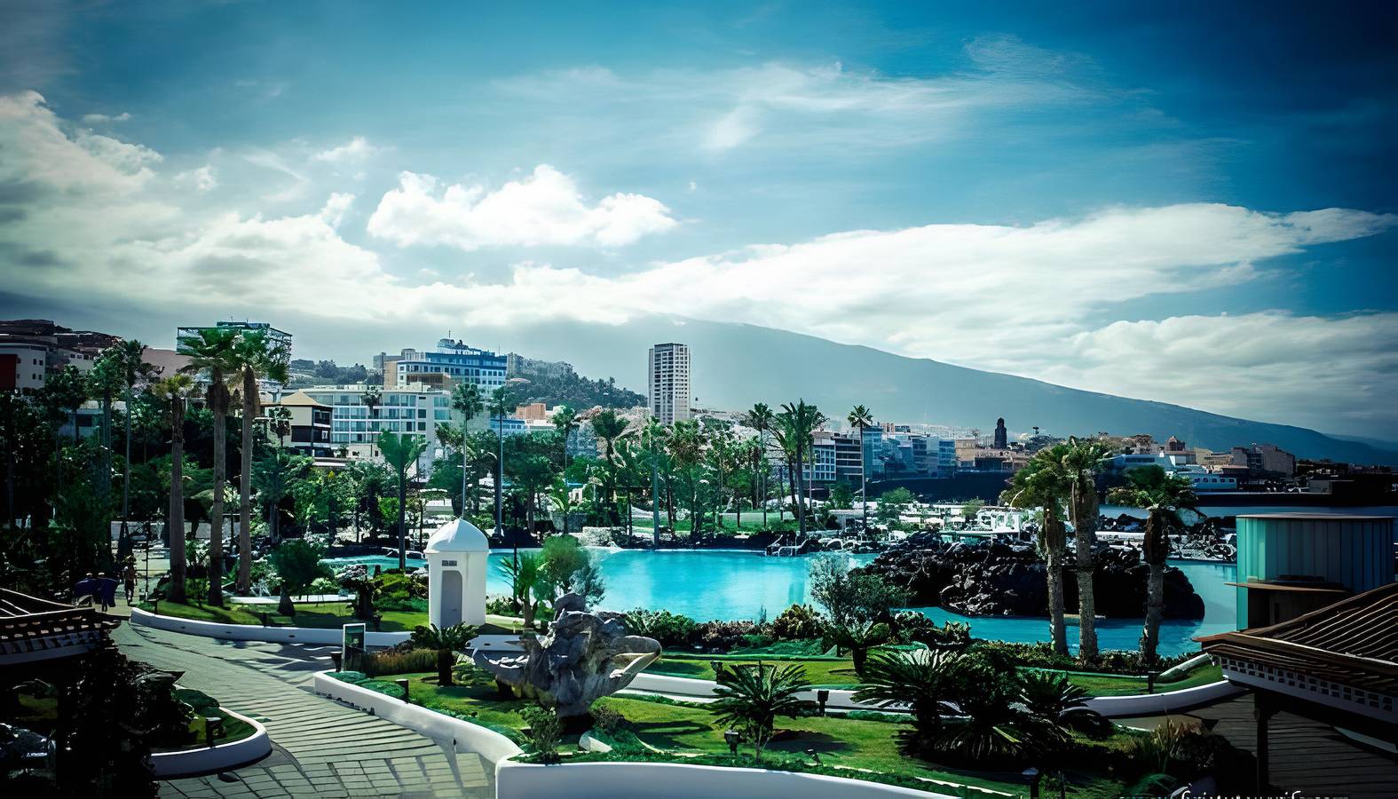 Entire apartment, Vacation Apartment 'Estudio Vistas Al Océano 2' with Sea View and Wi-Fi in Playa Martianez, Puerto de la Cruz