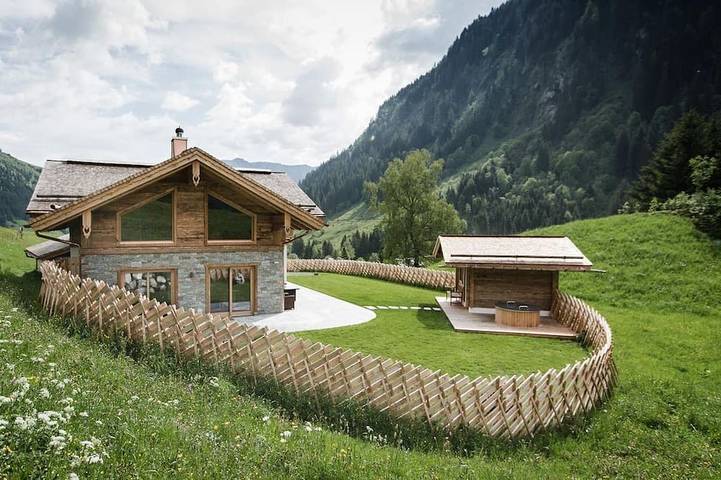 Chalet für 6 Personen, mit Balkon und Garten sowie Sauna