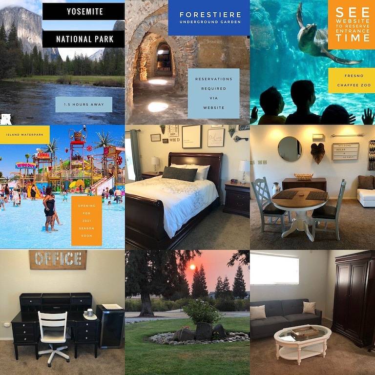 Ganze Wohnung, Huge Private Guest suite w/ jet tub in great neighborhood near attractions in Fresno, Fresno County