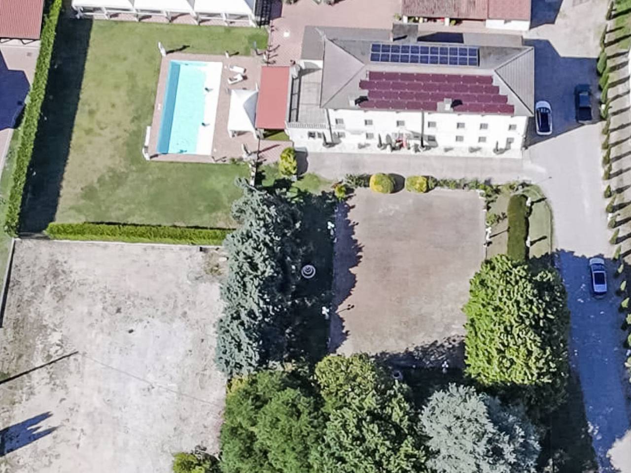 Tenuta "Villa Dalla Benetta" Pool - Wassermassage in Castelbaldo, Provincia di Padova