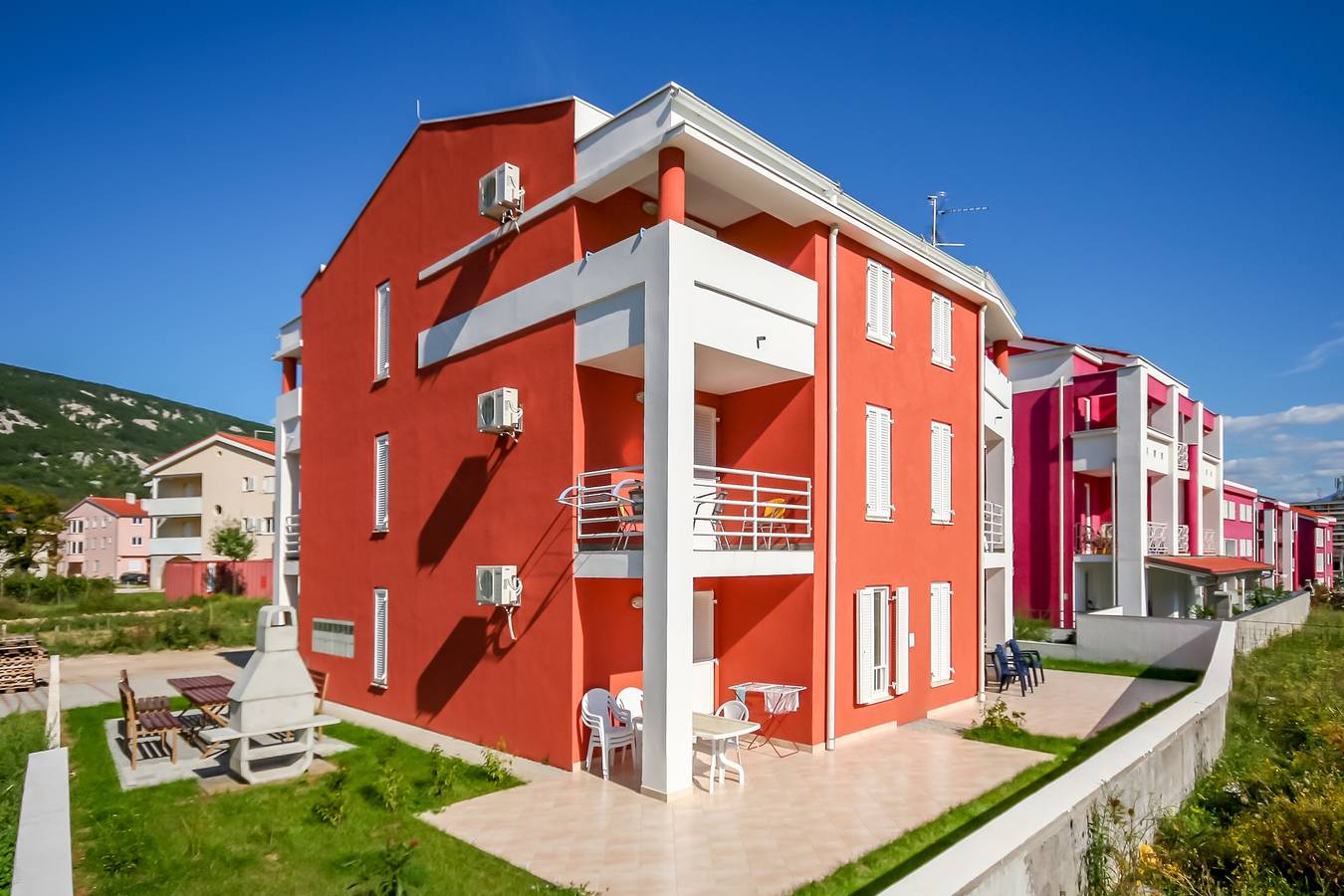 Appartement entier, Appartement de deux chambres avec le balcon Baska, Krk A-19433-a in Baška, Krk