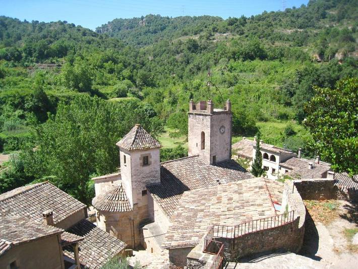 Casa rural para 14 personas, con jardín además de piscina y vistas, Se admiten mascotas en Bages - 3