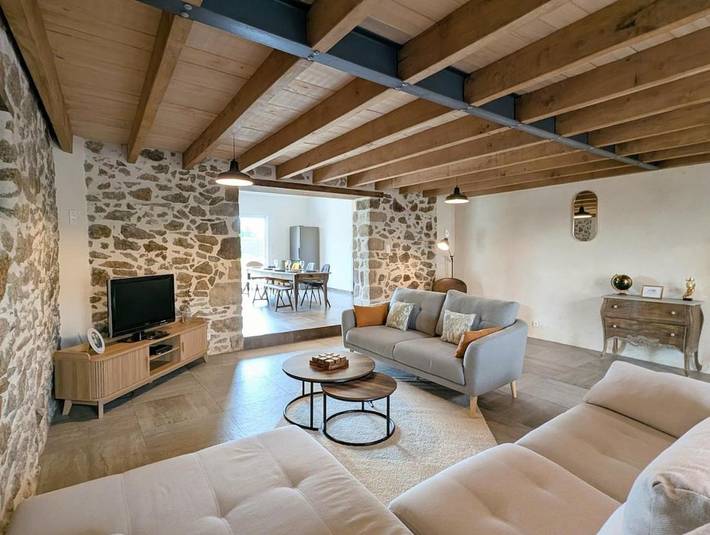 Maison de vacances pour 8 personnes, avec Terrasse ainsi que Jardin et Vue