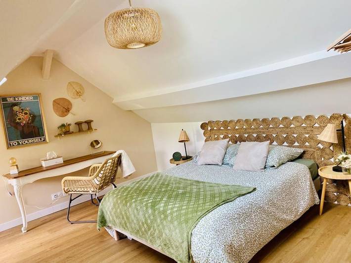 Maison de vacances pour 4 personnes, avec vue et jardin