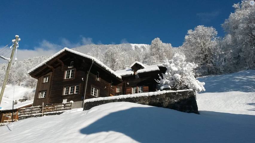 Ganze Ferienwohnung, Ferienhaus Holderbergli in Engi, Glarus Süd