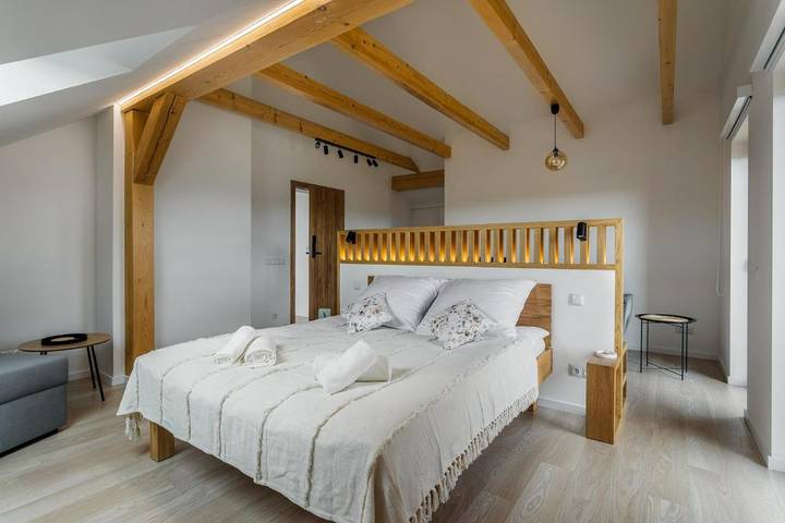 Apartament wakacyjny dla 3 osób, z Balkon i Jacuzzi oraz Ogród i Sauna w Kluszkowce