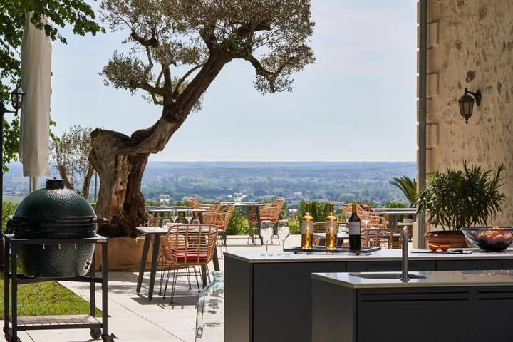 Maison d’hôte pour 2 personnes, avec vue et jardin dans Sainte-Croix-du-Mont
