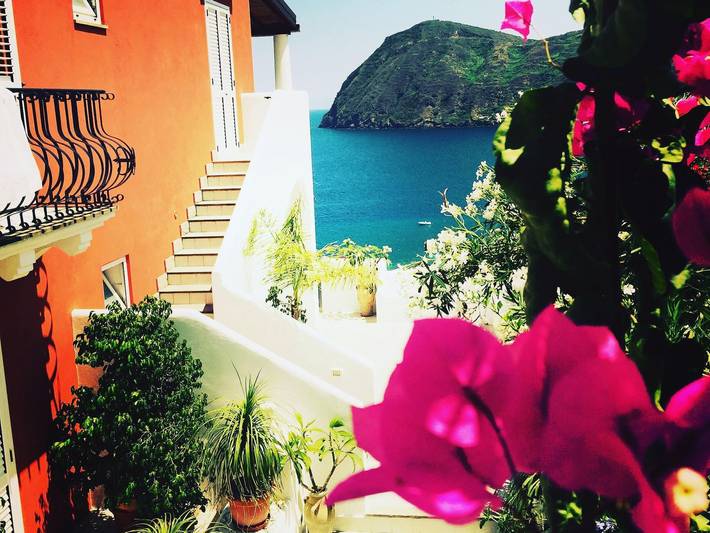 Gîte pour 6 personnes, avec balcon à Lipari