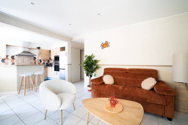 Location de vacances pour 6 personnes, avec Terrasse dans Plage Maillol