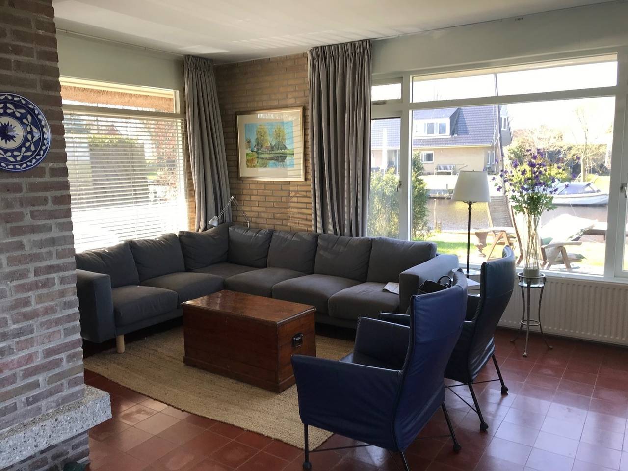Wunderschön gelegenes Ferienhaus am Wasser mit privatem Bootssteg in Idskenhuizen in Idskenhuizen, Ijsselmeer