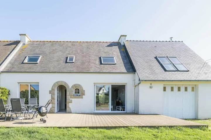 Location de vacances pour 6 personnes, avec jardin et balcon dans Portsall