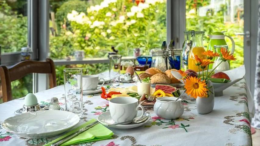 Ferienwohnung für 8 Personen, mit Garten