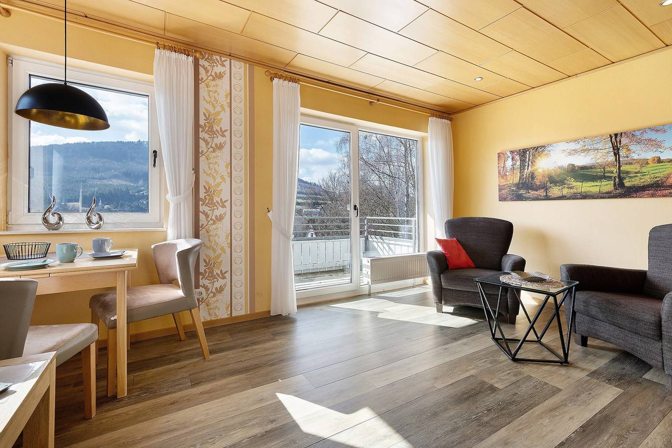 Ganze Wohnung, Apartment „Borberg, 45 qm, 1 Schlafzimmer“ mit Balkon und Wlan in Olsberg, die Mittelgebirge
