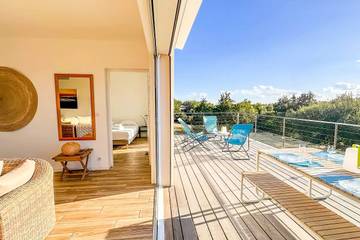 Villa pour 8 personnes, avec vue et jardin en Corse