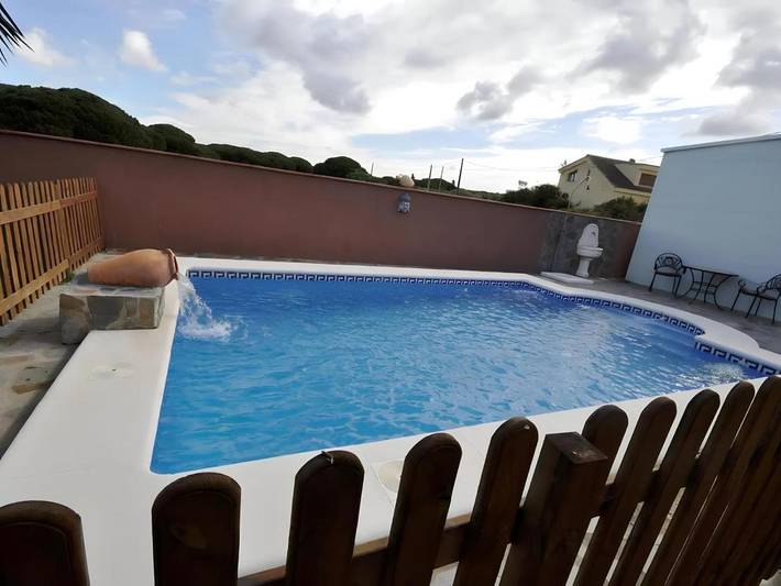 Maison de vacances pour 9 personnes, avec Terrasse et Jardin ainsi que Piscine et Vue
